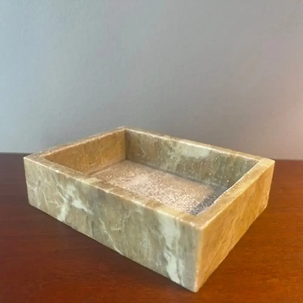 Marble Stone Rectangle Trinket Dish
